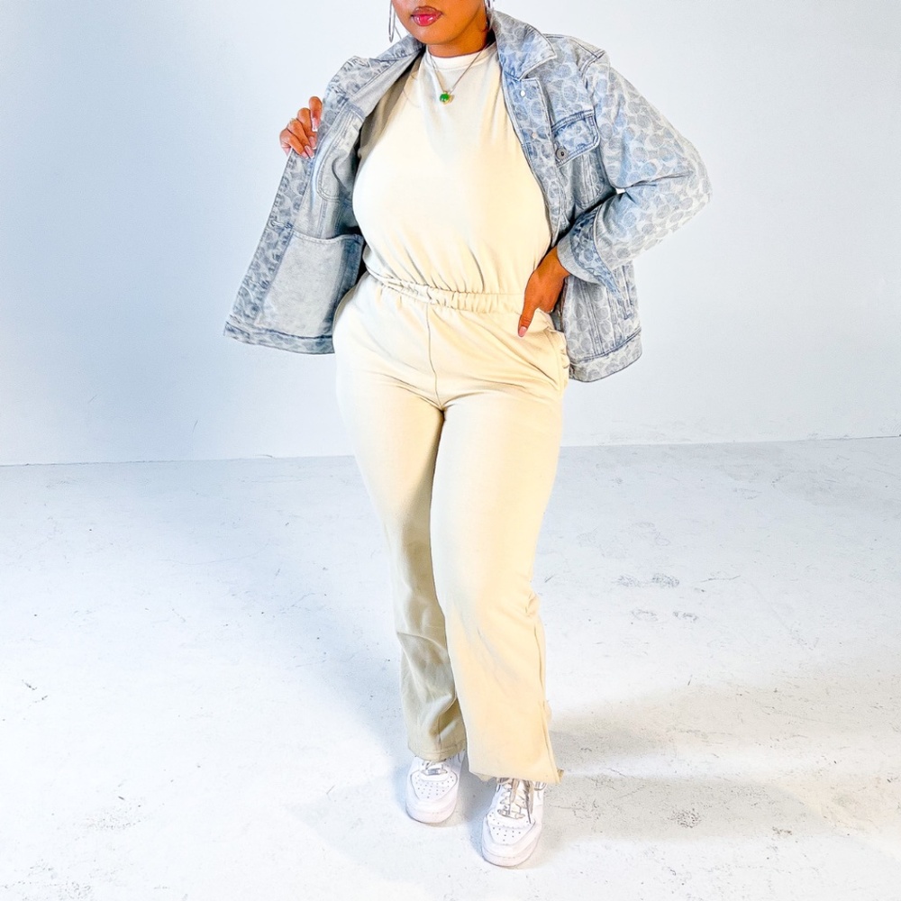 Split Hem Sweatsuit NWT
